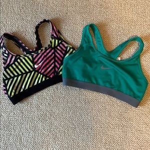 2 Nike sports bras